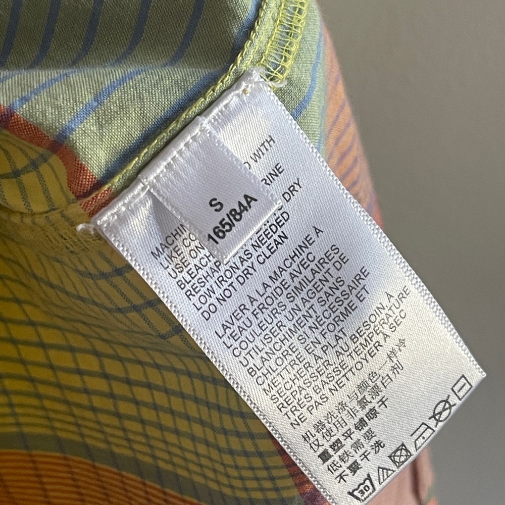 Urban Outfitters Yellow and Orange Plaid Midi Dress - Picture 3 of 16